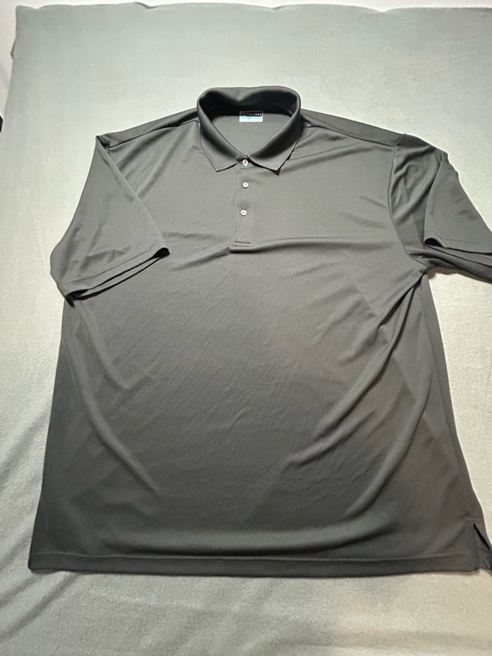 Men's Golf Short-Sleeve Polo Shirt - Dark Grey Size 3XLT